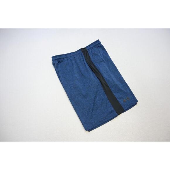 Under Armour Basketball Gym Shorts Dark Blue W/Pockets Loose Athletic Mens Sz XL - Picture 1 of 6